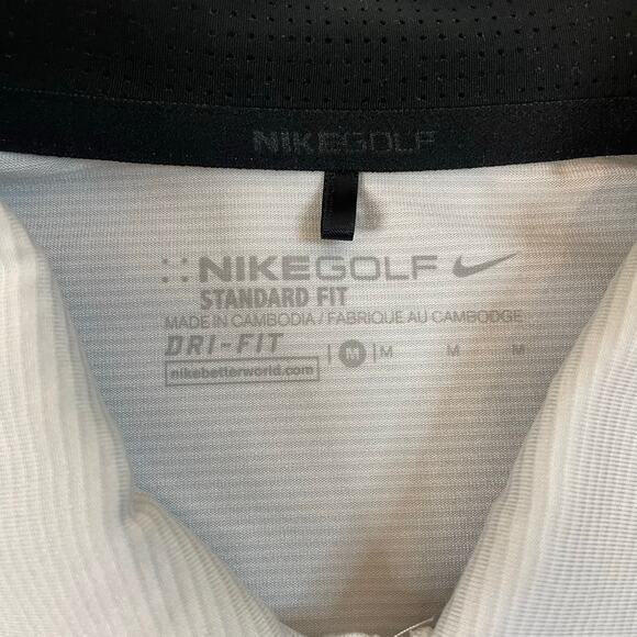 Nike Golf Dri-Fit Polo Shirt Men’s M White TPC Sawgrass The Players Logo - Picture 3 of 8